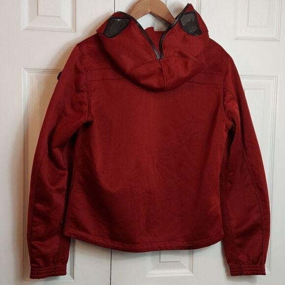 AI Riders On The Storm Red Goggle Ski Hooded Jacket - Picture 2 of 9